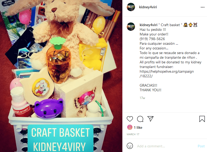 Kidney4viry's Instagram post