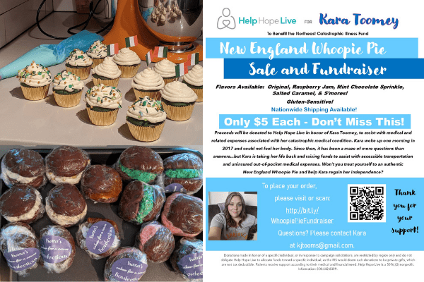 Kara Toomey New England Whoopie Pie Sale and Fundraiser invite