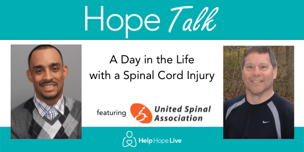 Hope Talk A Day in the Life with a Spinal Cord Injury event with United Spinal Association