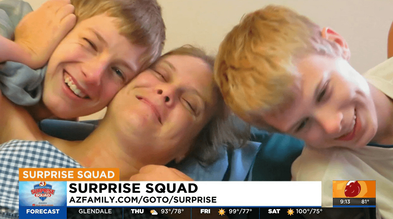 Lori Vehmeier with the AZ Family Surprise Squad