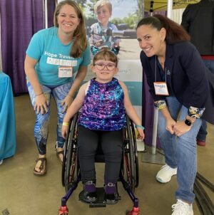 Riley Kate Drury with Sonny Mullen and Kelly L Green at Abilities Expo