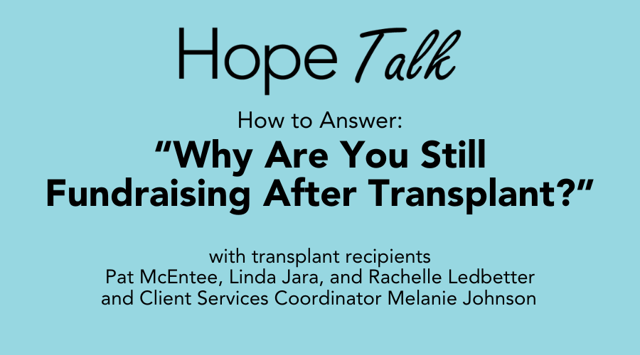 A graphic reads Hope Talk: 