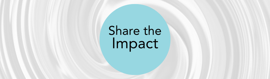 A graphic reads Share the Impact