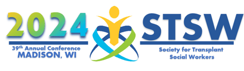 Image that says 2024 Society for Transplant Social Workers Oct. 7-10 in Madison, WI