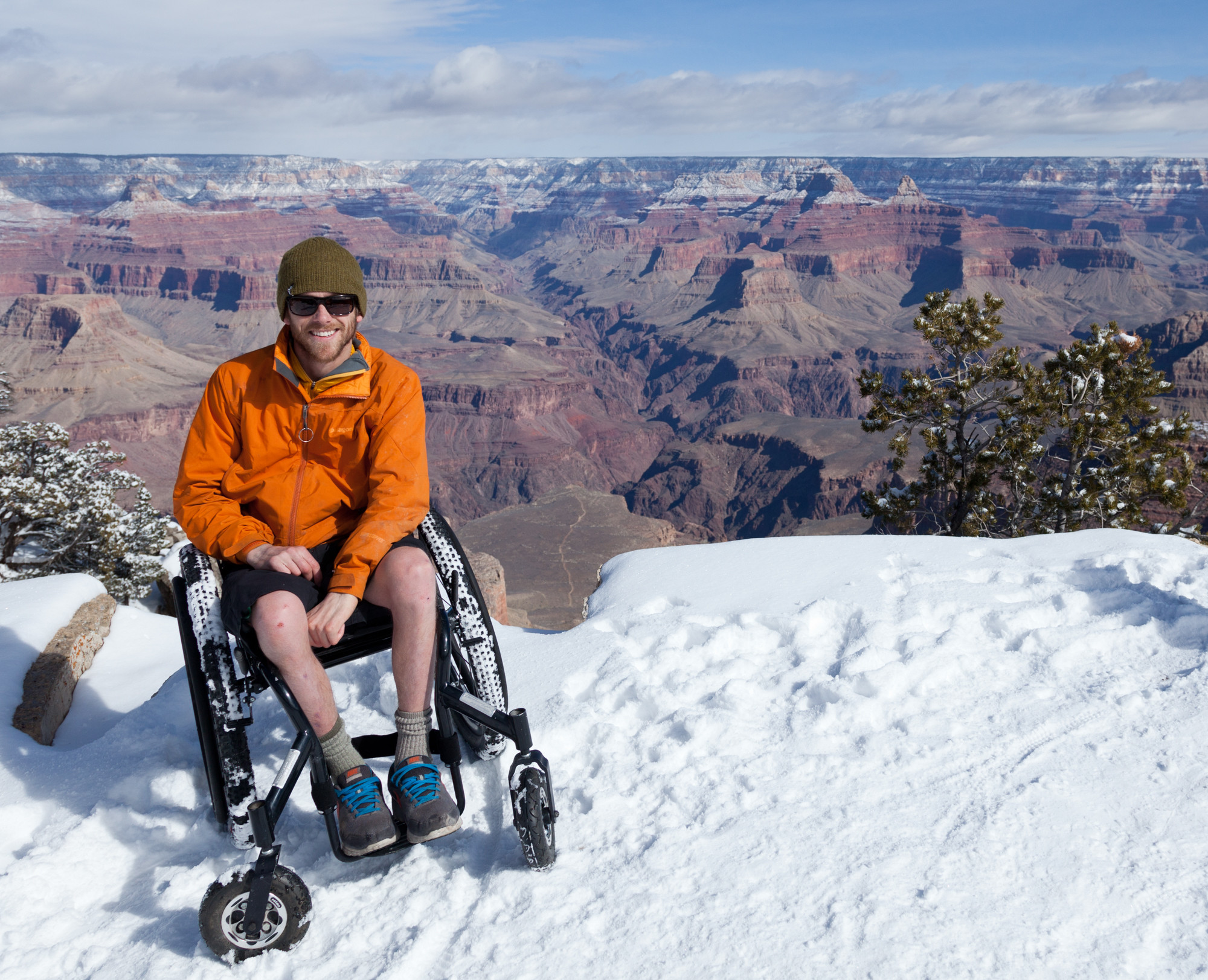 Kirk Williams travel mountain snow view wheelchair