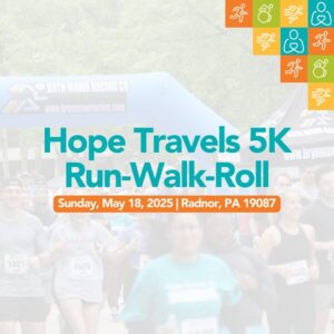 Hope Travels 5K Run-Walk Roll Sunday May 18 2026 Radnor PA 19087