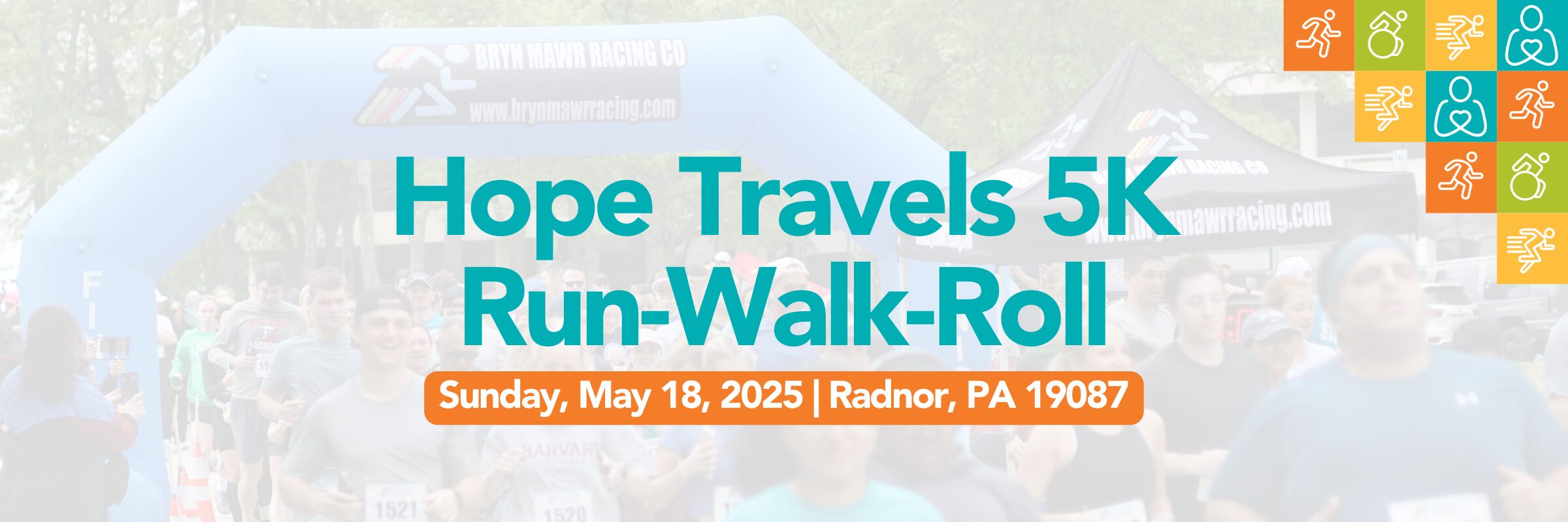 Hope Travels 5K Run-Walk Roll Sunday May 18 2026 Radnor PA 19087