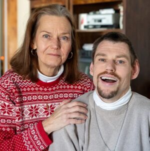 Andrew McGeady with mom Zinke.