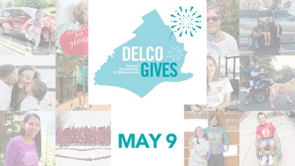 Delco Gives is May 9. Graphic includes images of Help Hope Live patients.