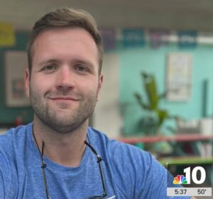 Dan Walker prior to his spinal cord injury on NBC 10.