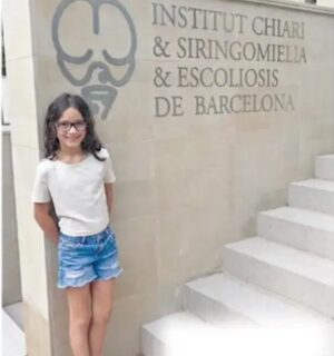 10-year-old Acaiyah Dandridge in Barcelona.