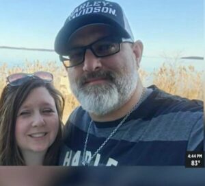 Help Hope Live kidney transplant client Jack Beeman and his wife Jennifer on WOOD-TV in June 2025.