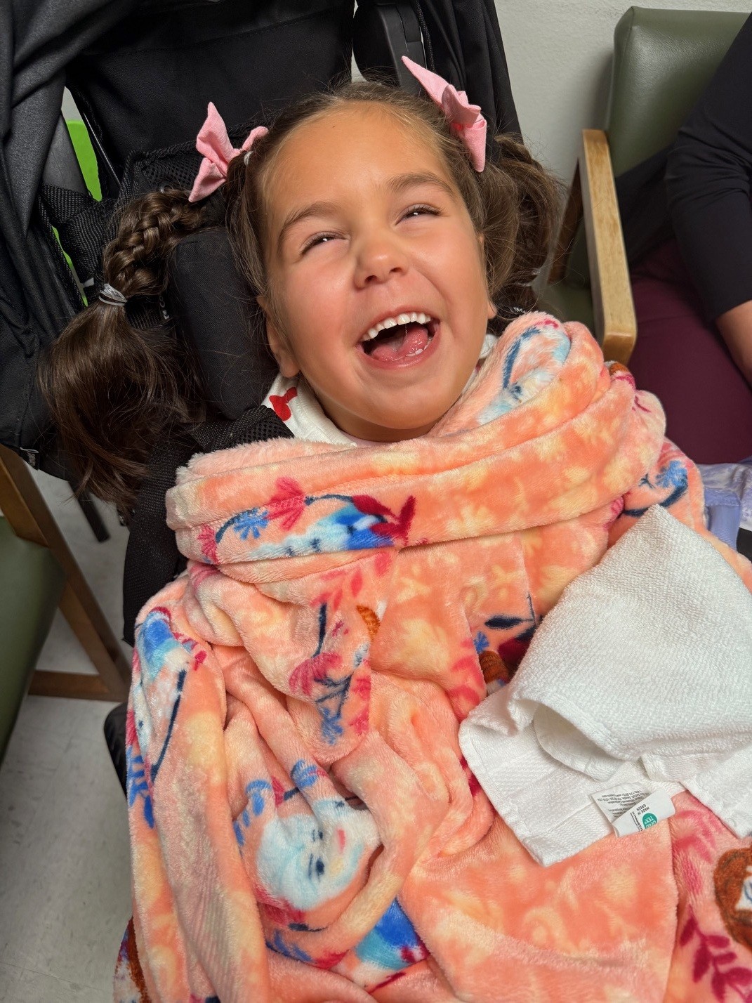 Brynlee Bonilla grins ear to ear.