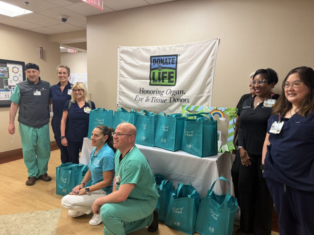 Bags of Hope delivery in 2026 from Help Hope Live to Atrium Health with Kelly L Green and Chatham Financial.