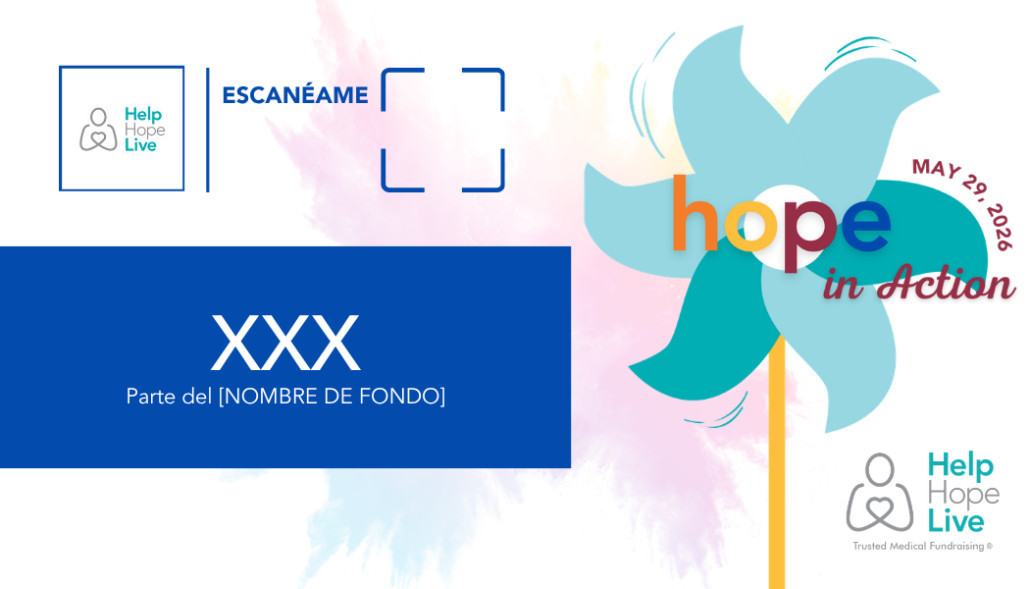 Help Hope Live: Te brindaremos materiales personalizados para ayudarte a promocionar Hope in Action
