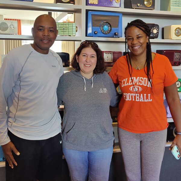Keith Henry and Nicole Henry with Jen Smilg from Help Hope Live.