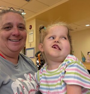 Kaylie Hammond with mom Tammy Hammond.
