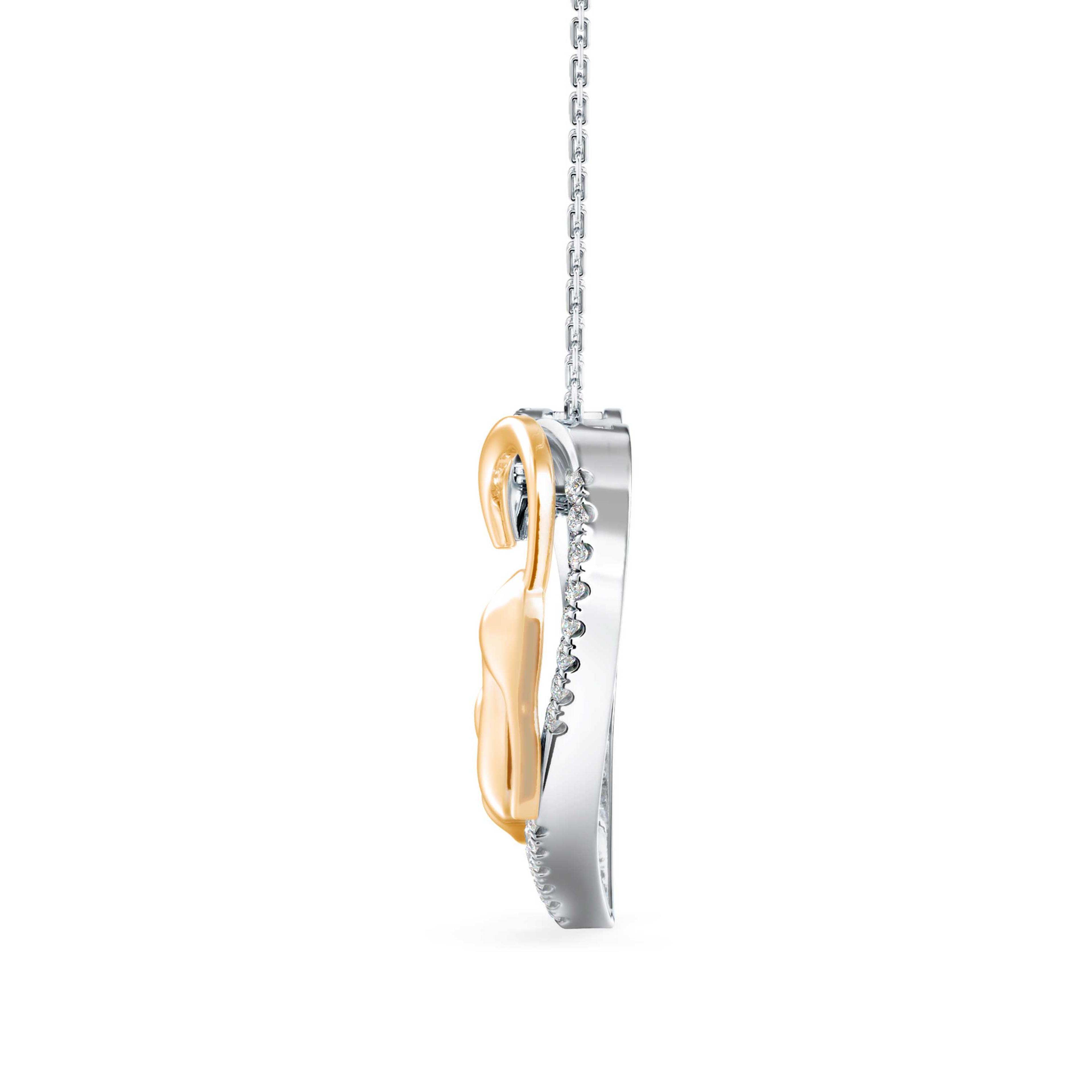 The Stretch Cat 0.20ct Lab-Grown Diamond Pendant 14K Yellow with VVS/VS video 1