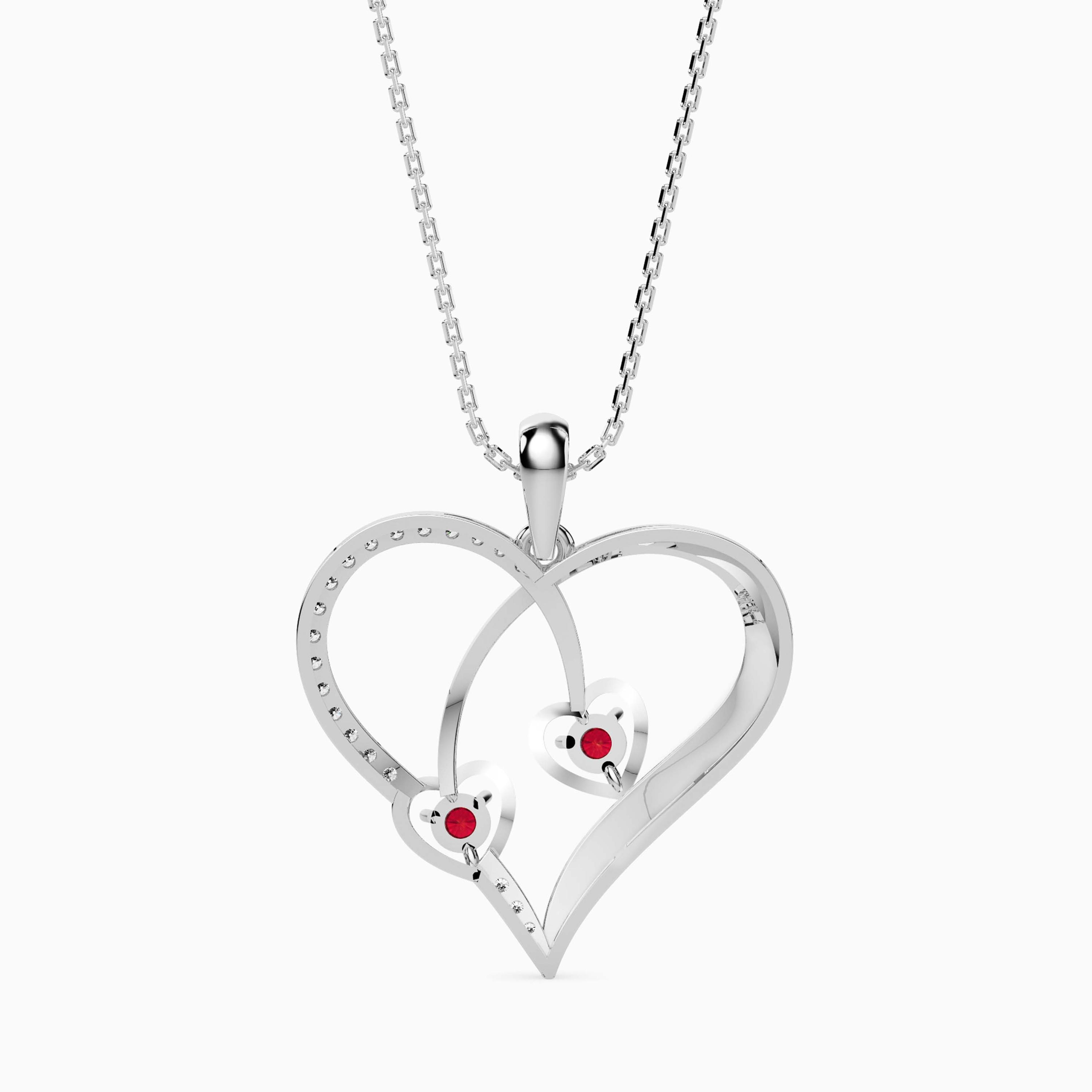 Diamond Choker Necklace 18K White with VVS/VS - 1