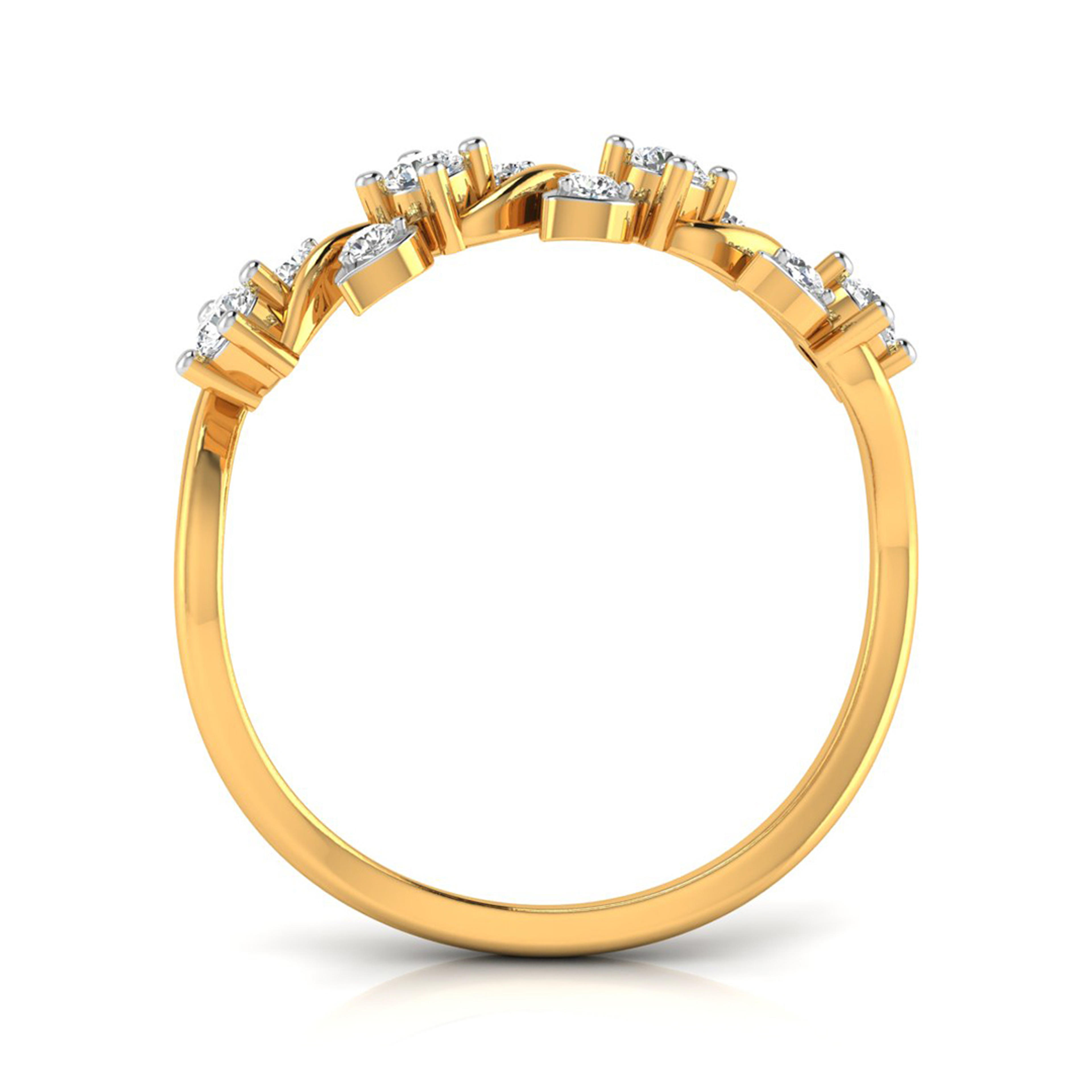 The Stella 10-Stone Lab-Grown Diamond Band (0.22ct) 14K Yellow with VVS/VS - 3