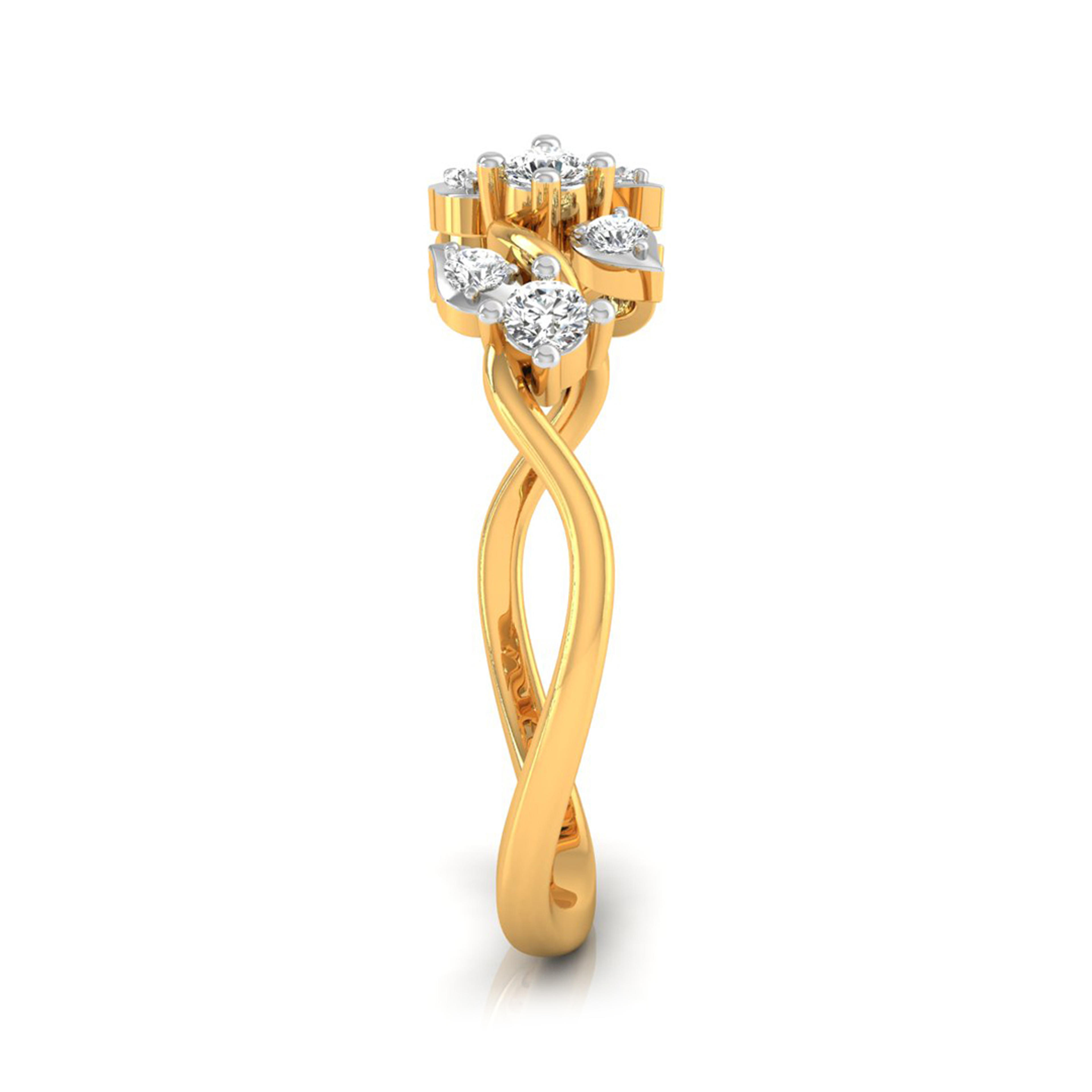 The Stella 10-Stone Lab-Grown Diamond Band (0.22ct) 14K Yellow with VVS/VS - 1