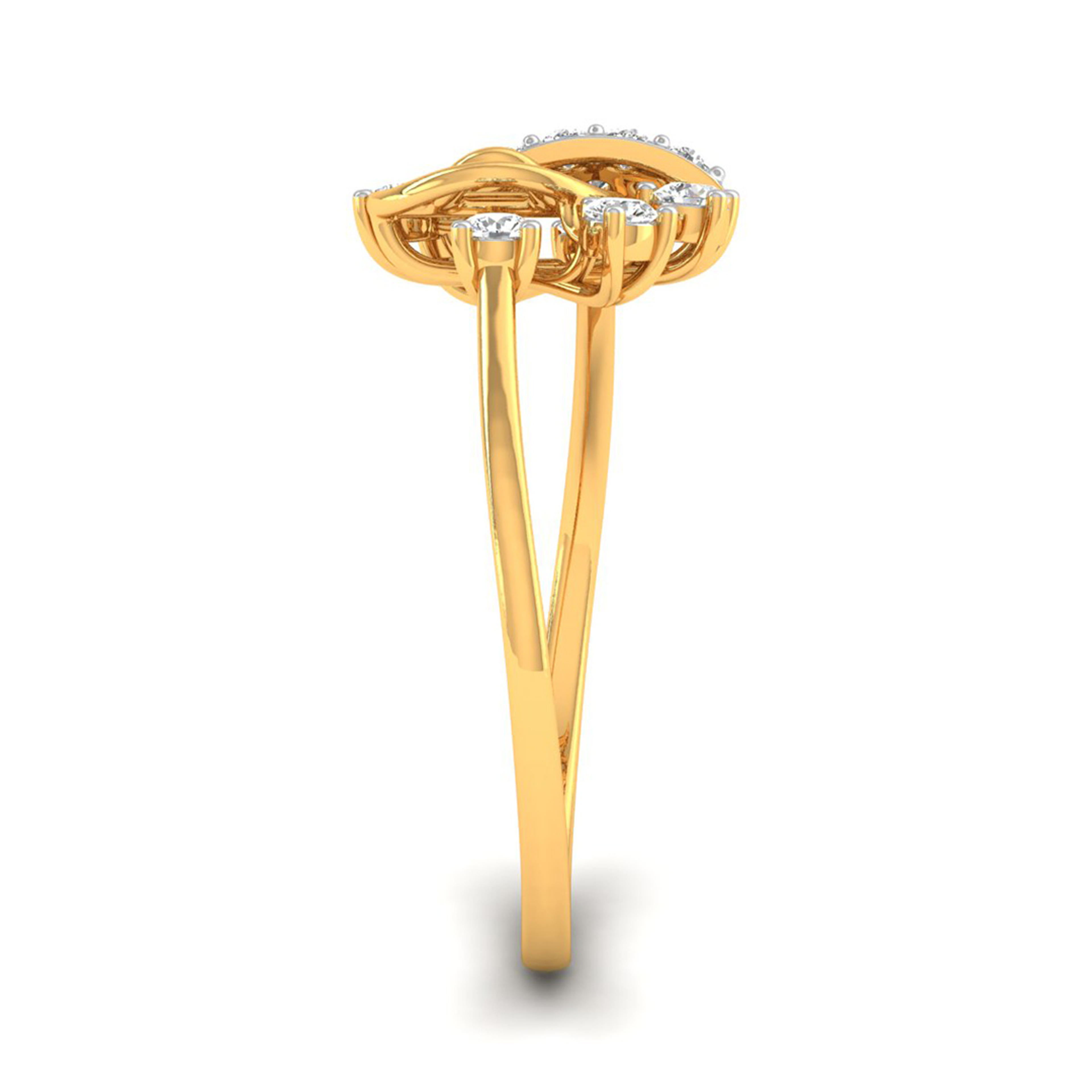 The Maeve 0.23ct Lab-Grown Diamond Contour Ring 14K Yellow with VVS/VS - 3