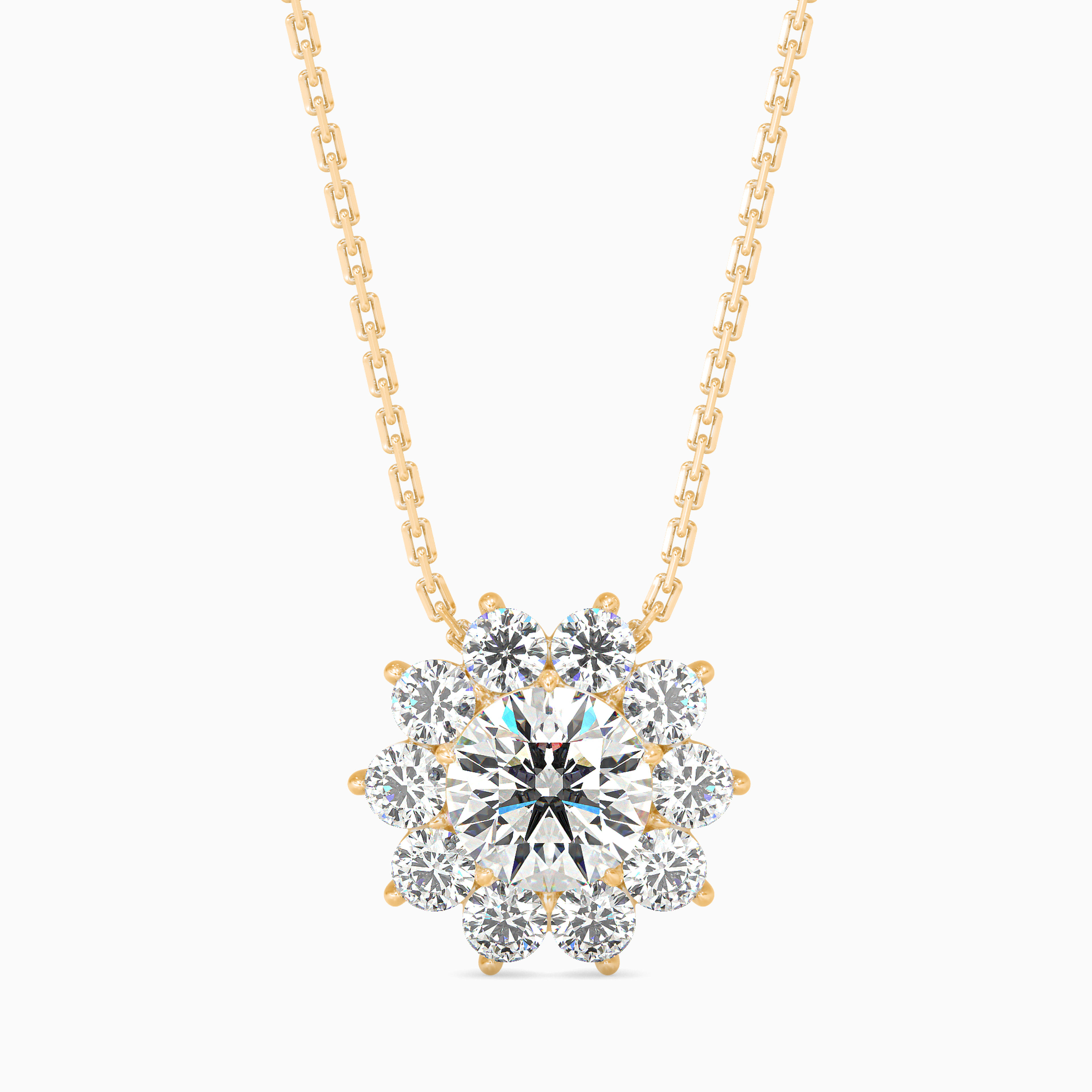 The Celeste Twist 1.17ct Lab-Grown Diamond Pendant 14K Yellow with VVS/VS - 6
