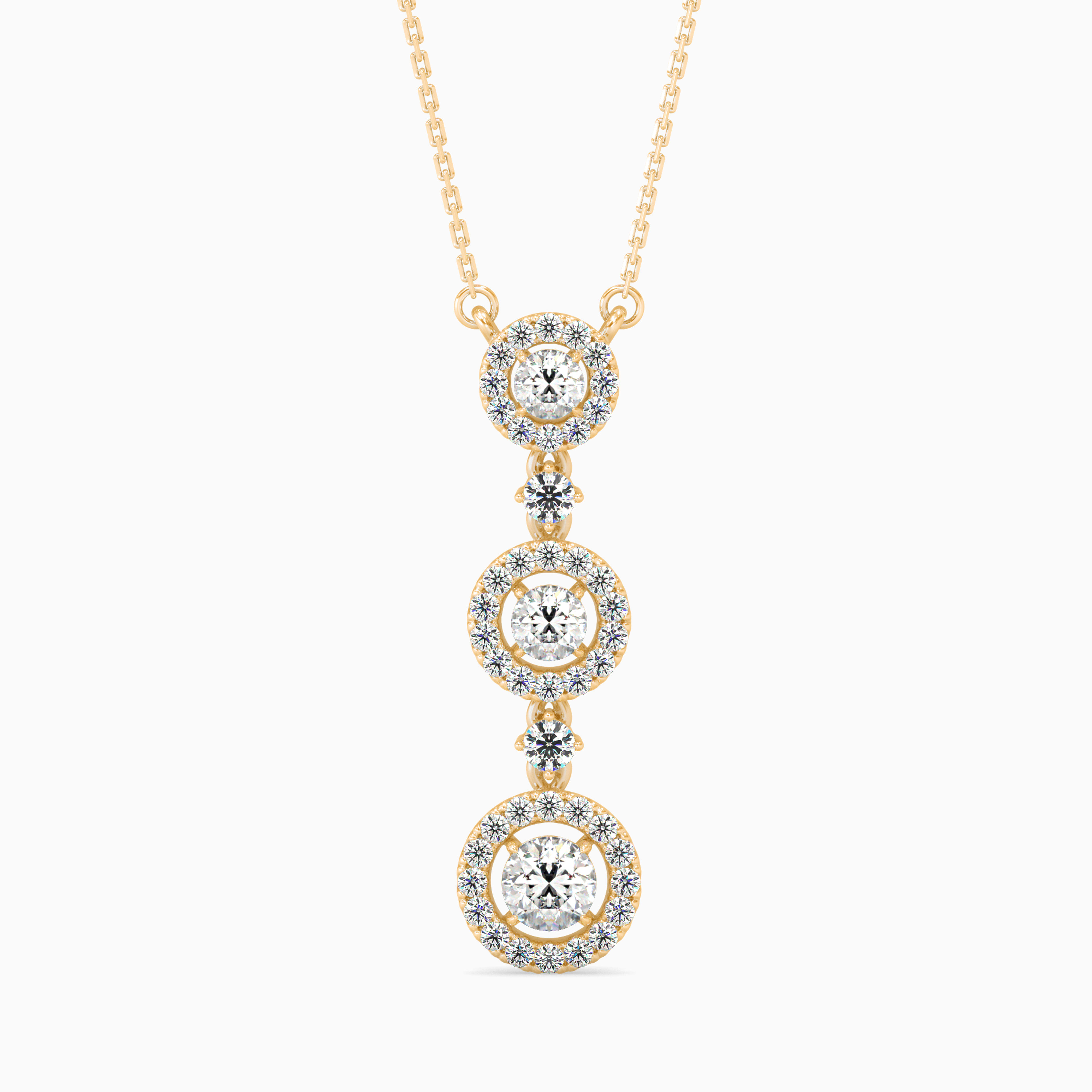 The Aria Treble Clef 0.99ct Lab-Grown Diamond Pendant 14K Yellow with VVS/VS - 6