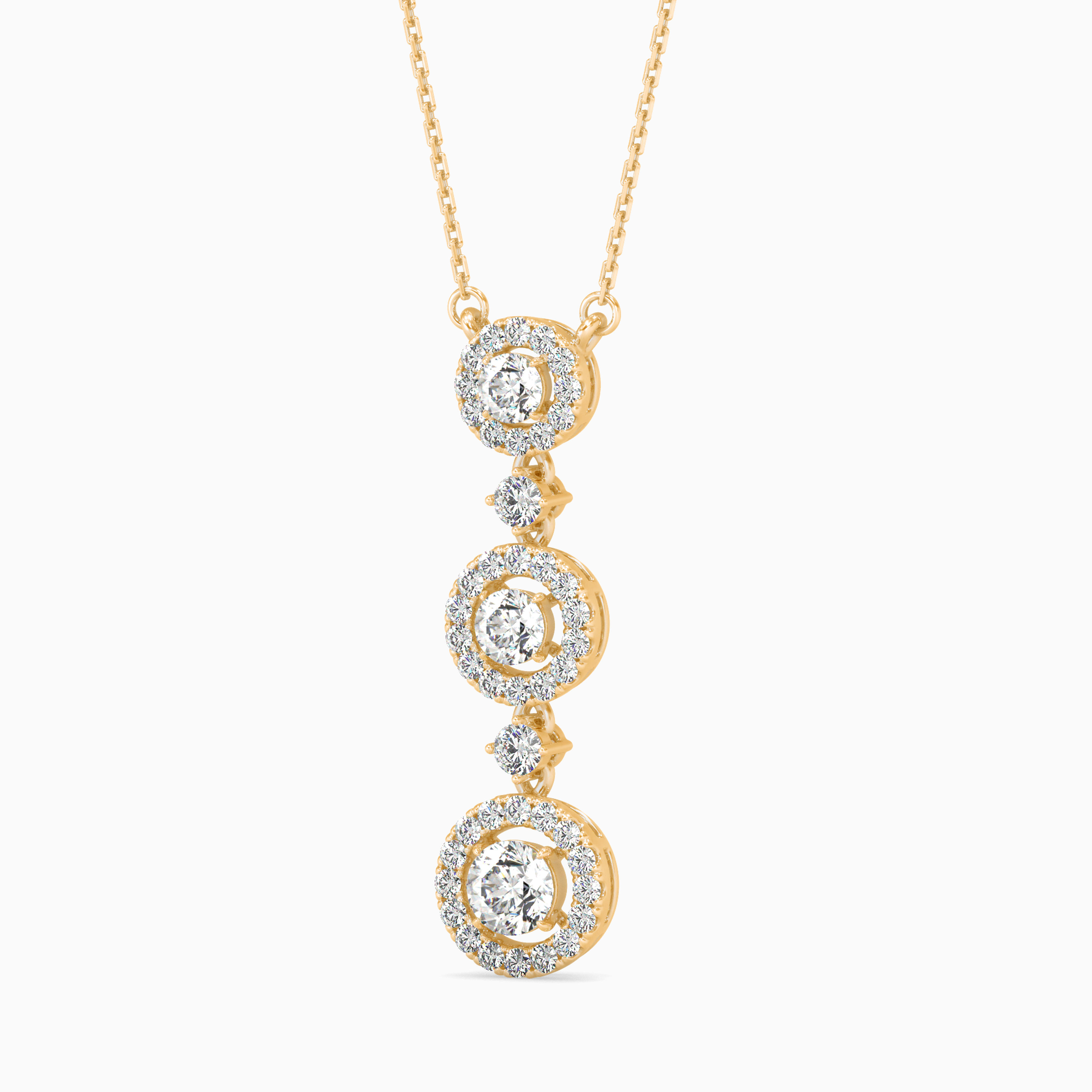 The Aria Treble Clef 0.99ct Lab-Grown Diamond Pendant 14K Yellow with VVS/VS - 5