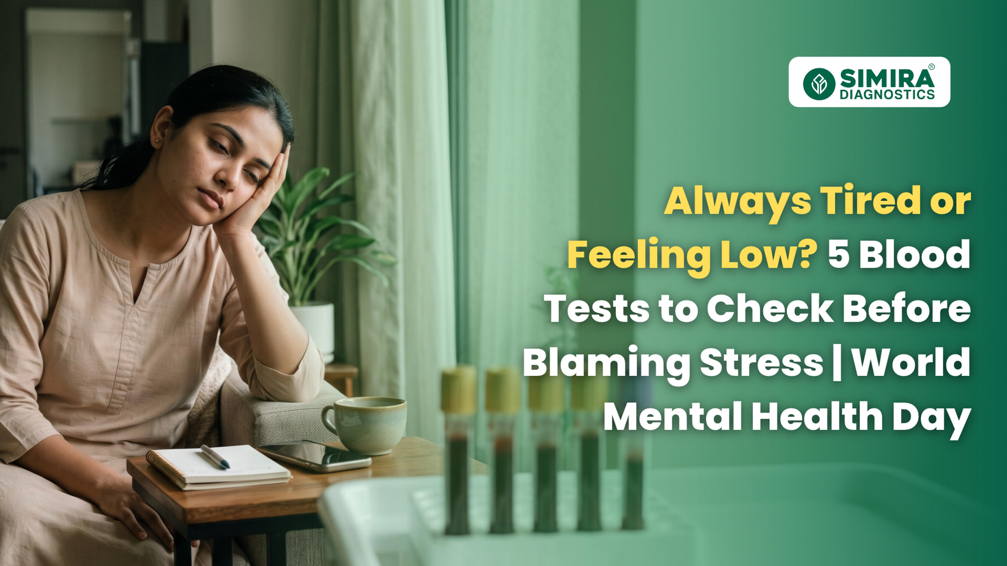 Always Tired or Feeling Low? 5 Blood Tests to Check Before Blaming Stress | World Mental Health Day