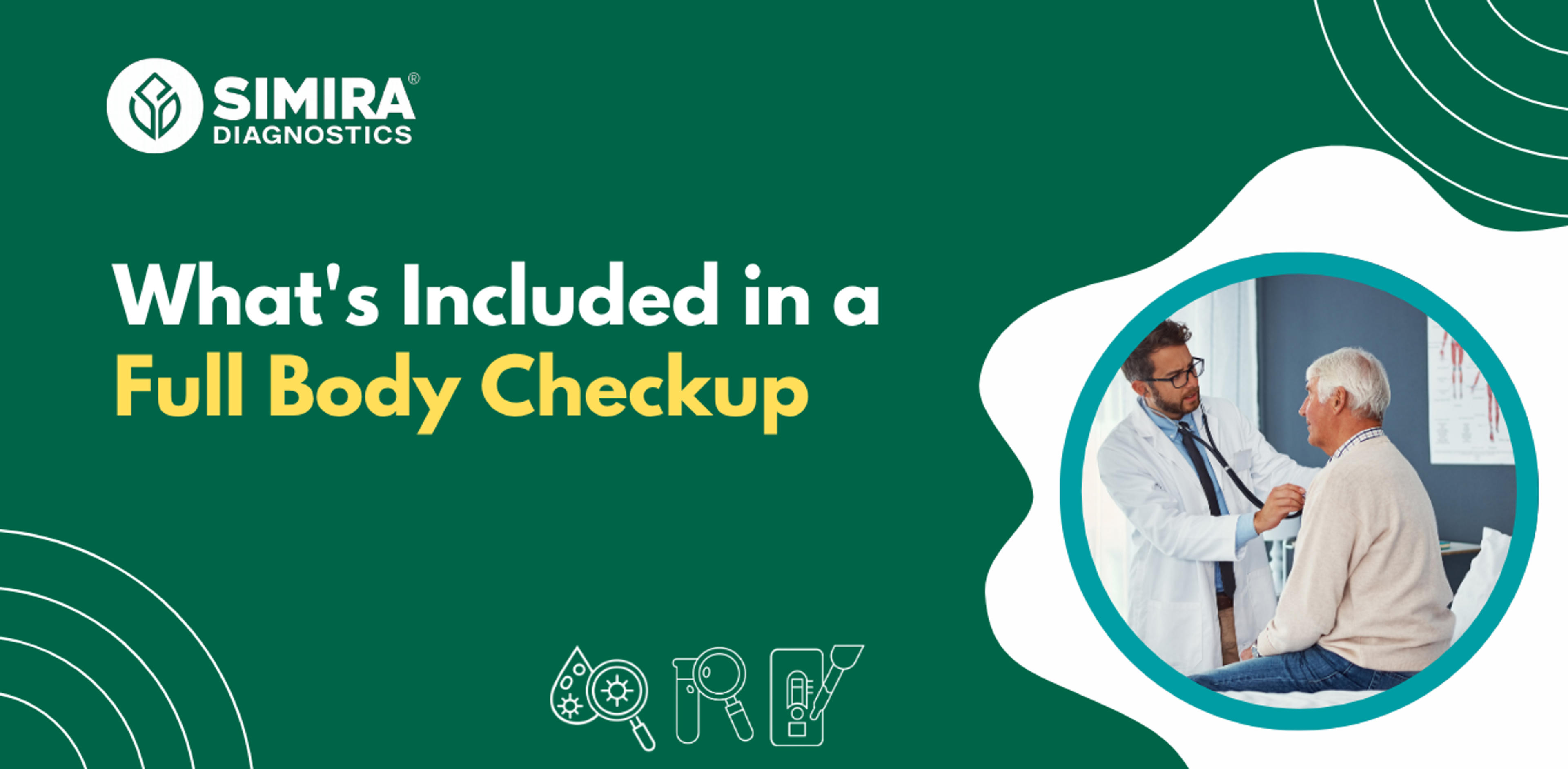 Full body checkup test list showing the essential blood tests and health screenings included in a comprehensive health checkup