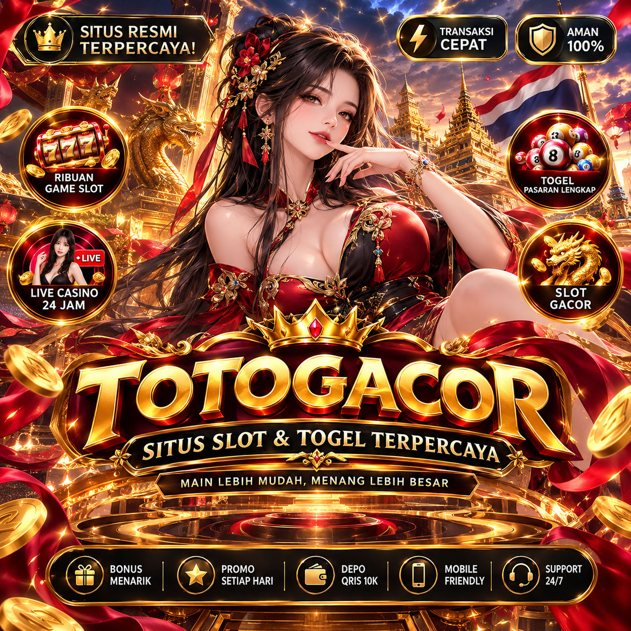 TOTOGACOR: Link Toto 4D Tambah Maxwin Bikin Nagih, Situs Slot Gacor JP Terus Malam Ini image 1