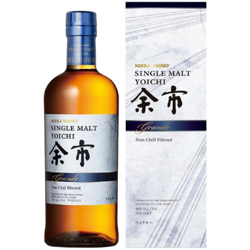 新版Yoichi Single Malt無年份威士忌的酒標特寫