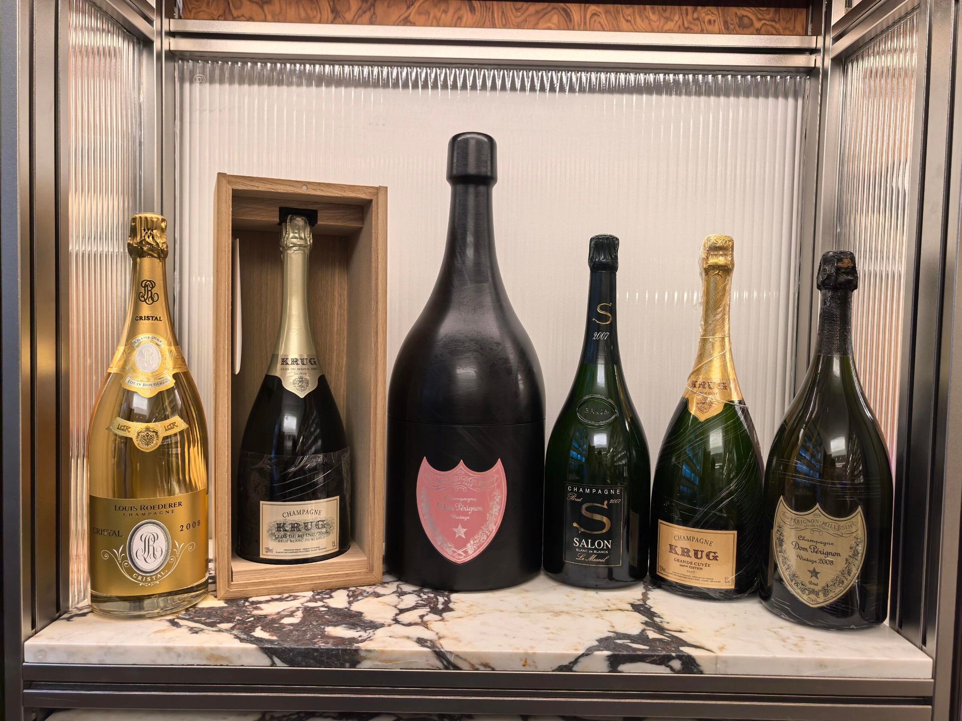 Dom Pérignon、Krug、Salon 頂級香檳比較展示