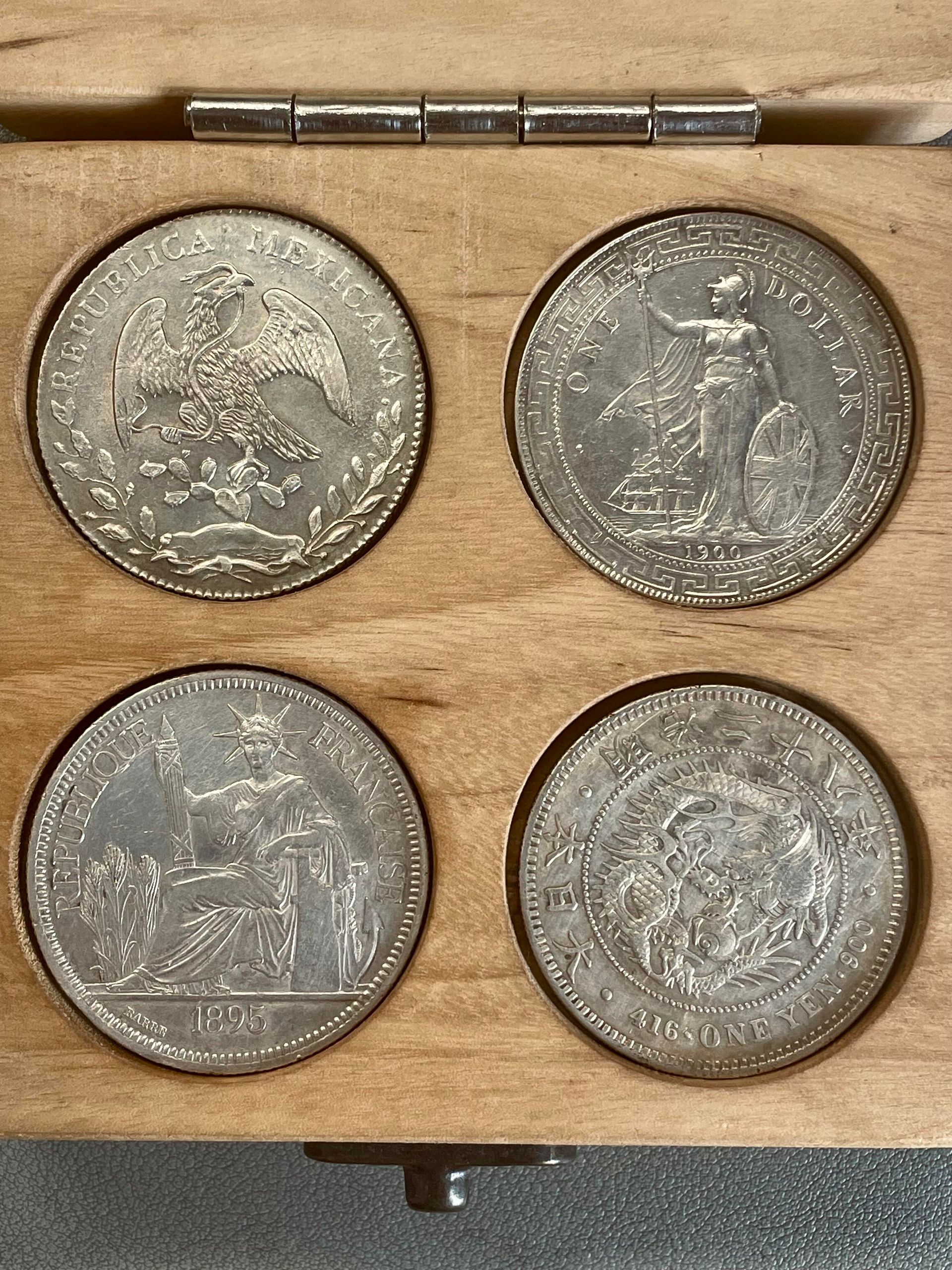 外國銀元鷹洋、坐洋、站洋、日本龍洋回收估價展示