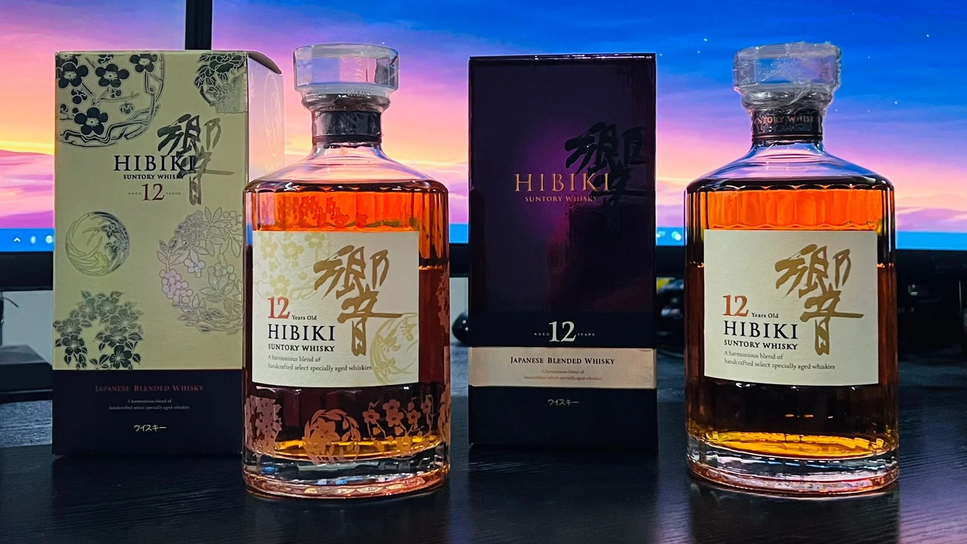 響 Hibiki 威士忌原盒、封條與收藏級版本展示