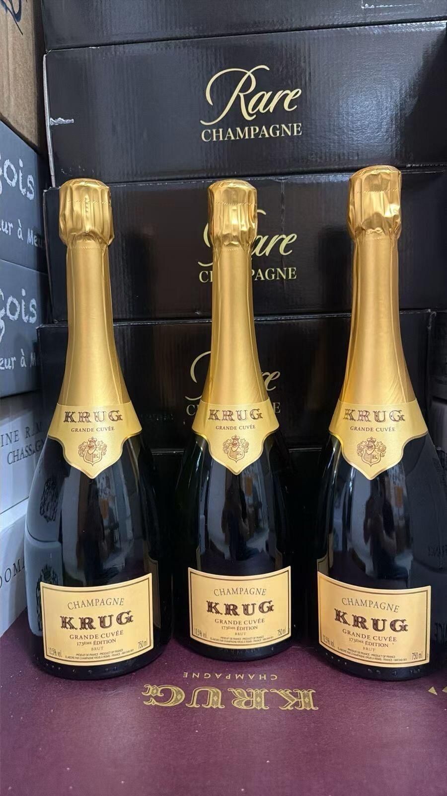 Krug Grande Cuvée Édition 編號與六位 Krug iD 拍攝位置