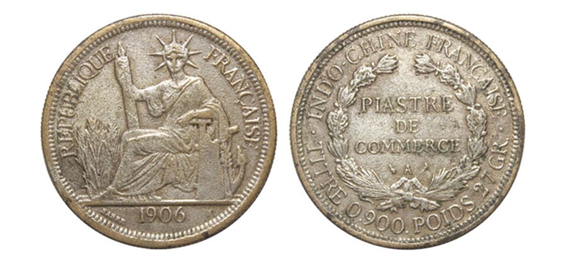 法國坐洋 French Indochina Piastre
