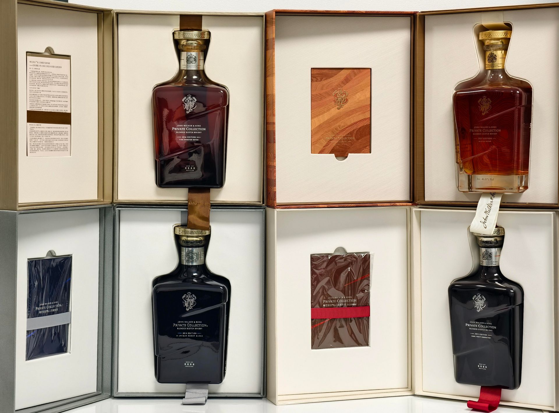 約翰走路 King George V 精裝禮盒與瓶身展示