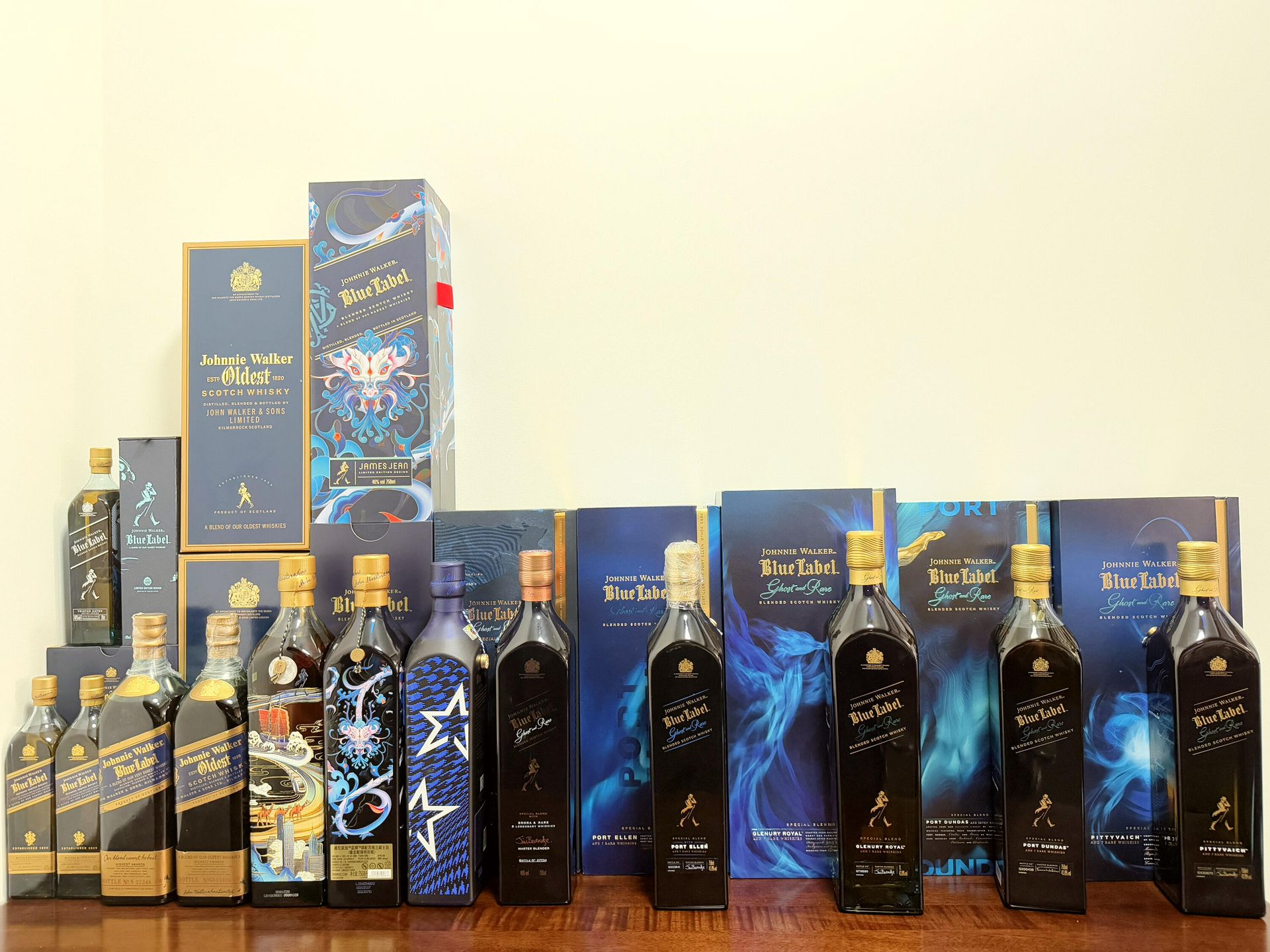 約翰走路 Blue Label、Gold Label 及限量版系列收藏展示