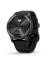 Garmin vivomove Trend - Skiffergrå infattning i rostfritt stål med svart boett och silikonarmband