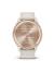 GARMIN vivomove Trend 010-02665-01 Persikoguldfärgad infattning i rostfritt stål med elfenbensvit boett och silikonarmband