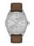 TISSOT PRC 100 Solar Quartz 39mm T151.422.16.031.00 Herrklocka, Solcell, Silver urtavla, Datum, Brunt läderarmband