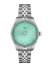 TISSOT Ballade 34mm T156.210.11.091.00 Unisex klocka, Ljusgrön mönstrad urtavla, Datum, Rostfritt stål