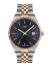 TISSOT Ballade 40mm T156.410.22.041.00 Herrklocka, Blå räfflad urtavla, Datum, Bicolor rostfritt stål