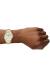 FOSSIL Gilmore 38mm ES5395 Damklocka, Romerska index, Datum, Silver tavla, Guldfärgad