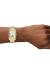 FOSSIL Raquel 29mm ES5398 Fyrkantig, Damklocka, Pärlemortavla, Månfas, Guldfärgad