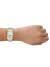 FOSSIL Raquel 29mm ES5399 Fyrkantig, Damklocka, Pärlemortavla, Månfas, Guld/Silver-färgad