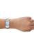 FOSSIL Raquel 26mm ES5402 Damklocka, Fyrkantig, Datum, Blå pärlemor, Rostfritt stål