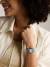 FOSSIL Harlow 27mm ES5405 Damklocka, Romerska index, Ljus tavla, Blått läderarmband
